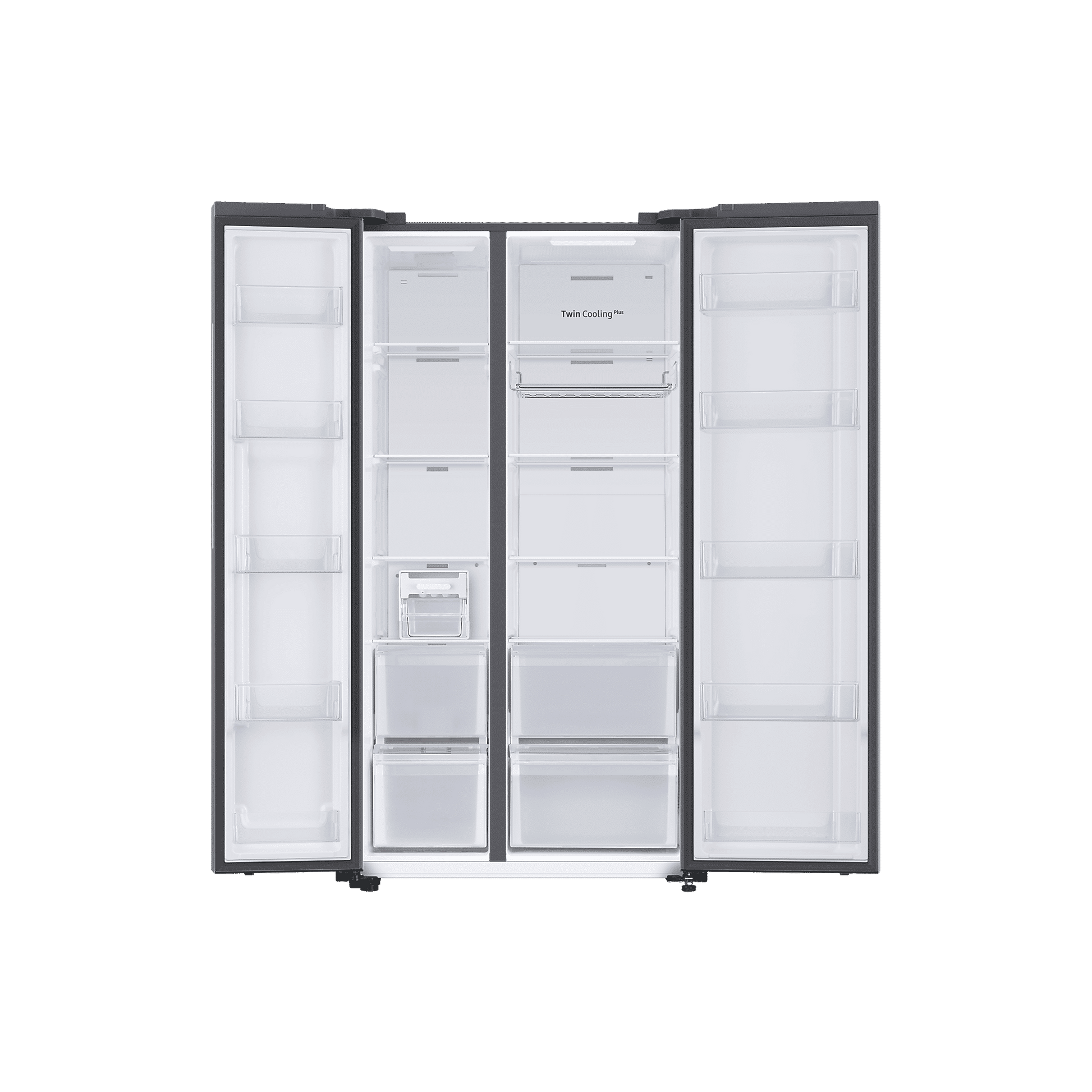 SAMSUNG 653 Litres 3 Star Auto Defrost Side by Side Refrigerator with Twin Cooling Plus (RS76CB811312HL, Clean White)