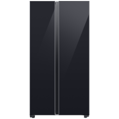 SAMSUNG 653 Litres 3 Star Side by Side Refrigerator with AI Energy Mode (RS76CB811333HL, Glam Deep Charcoal)