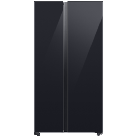 SAMSUNG 653 Litres 3 Star Side by Side Refrigerator with AI Energy Mode (RS76CB811333HL, Glam Deep Charcoal)