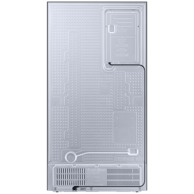 SAMSUNG 653 Litres 3 Star Side by Side Refrigerator with AI Energy Mode (RS76CB811333HL, Glam Deep Charcoal)