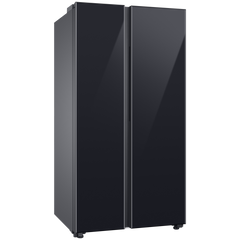 SAMSUNG 653 Litres 3 Star Side by Side Refrigerator with AI Energy Mode (RS76CB811333HL, Glam Deep Charcoal)