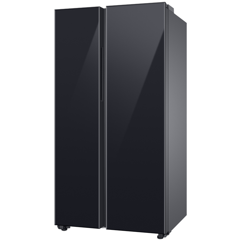 SAMSUNG 653 Litres 3 Star Side by Side Refrigerator with AI Energy Mode (RS76CB811333HL, Glam Deep Charcoal)
