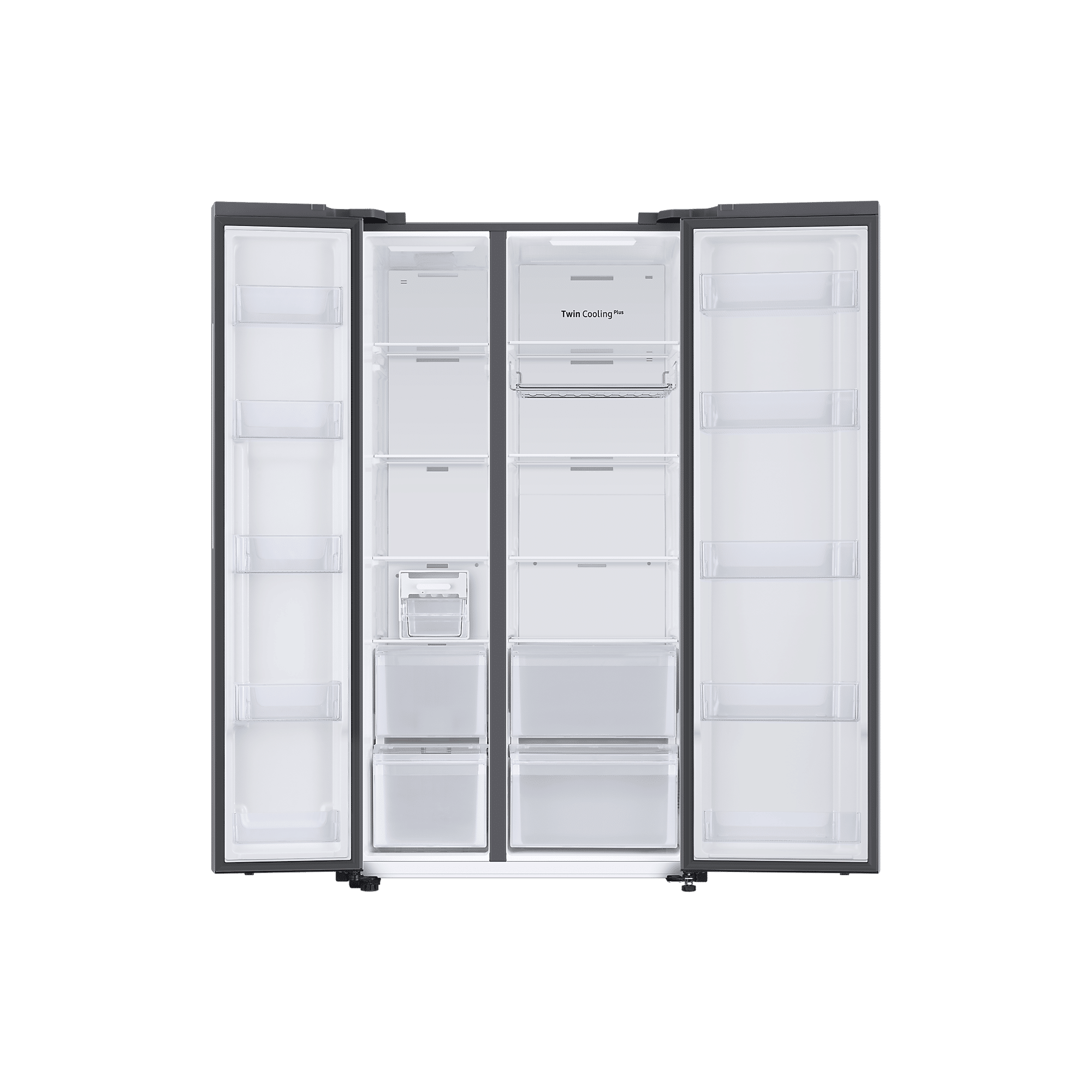 SAMSUNG 653 Litres 3 Star Side by Side Refrigerator with AI Energy Mode (RS76CB811333HL, Glam Deep Charcoal)