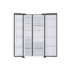 SAMSUNG 653 Litres 3 Star Side by Side Refrigerator with AI Energy Mode (RS76CB811333HL, Glam Deep Charcoal)