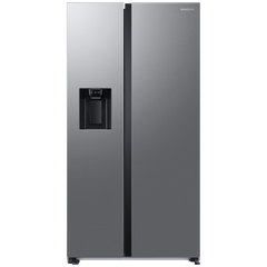 SAMSUNG 633 Litres 3 Star Auto Defrost Side by Side Refrigerator with Twin Cooling Plus (RS78CG8543SLHL, EZ Clean Steel)
