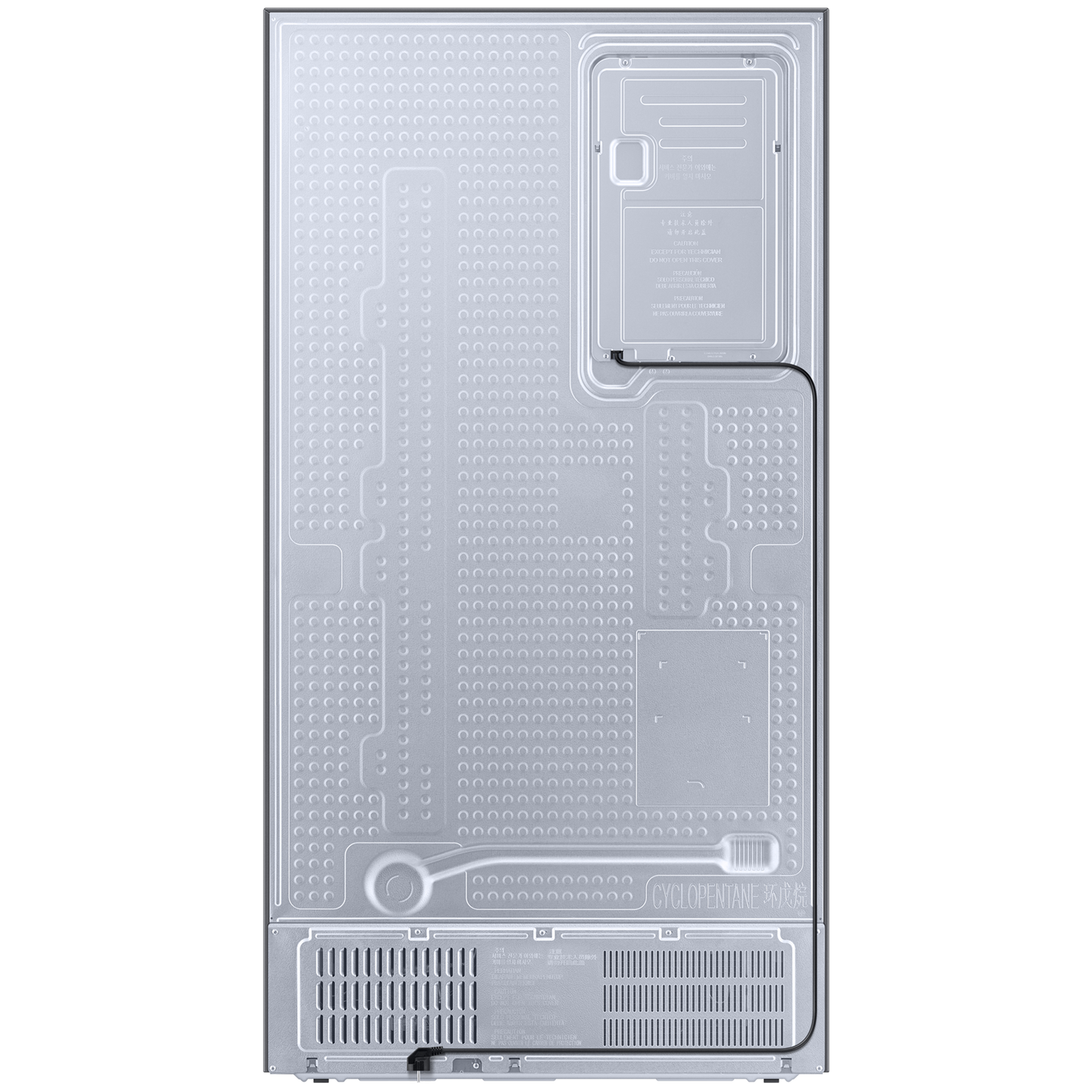 SAMSUNG 633 Litres 3 Star Auto Defrost Side by Side Refrigerator with Twin Cooling Plus (RS78CG8543SLHL, EZ Clean Steel)