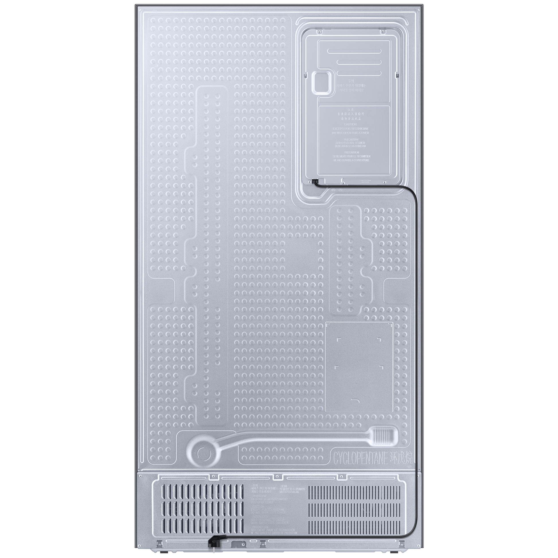 SAMSUNG 633 Litres 3 Star Auto Defrost Side by Side Refrigerator with Twin Cooling Plus (RS78CG8543SLHL, EZ Clean Steel)