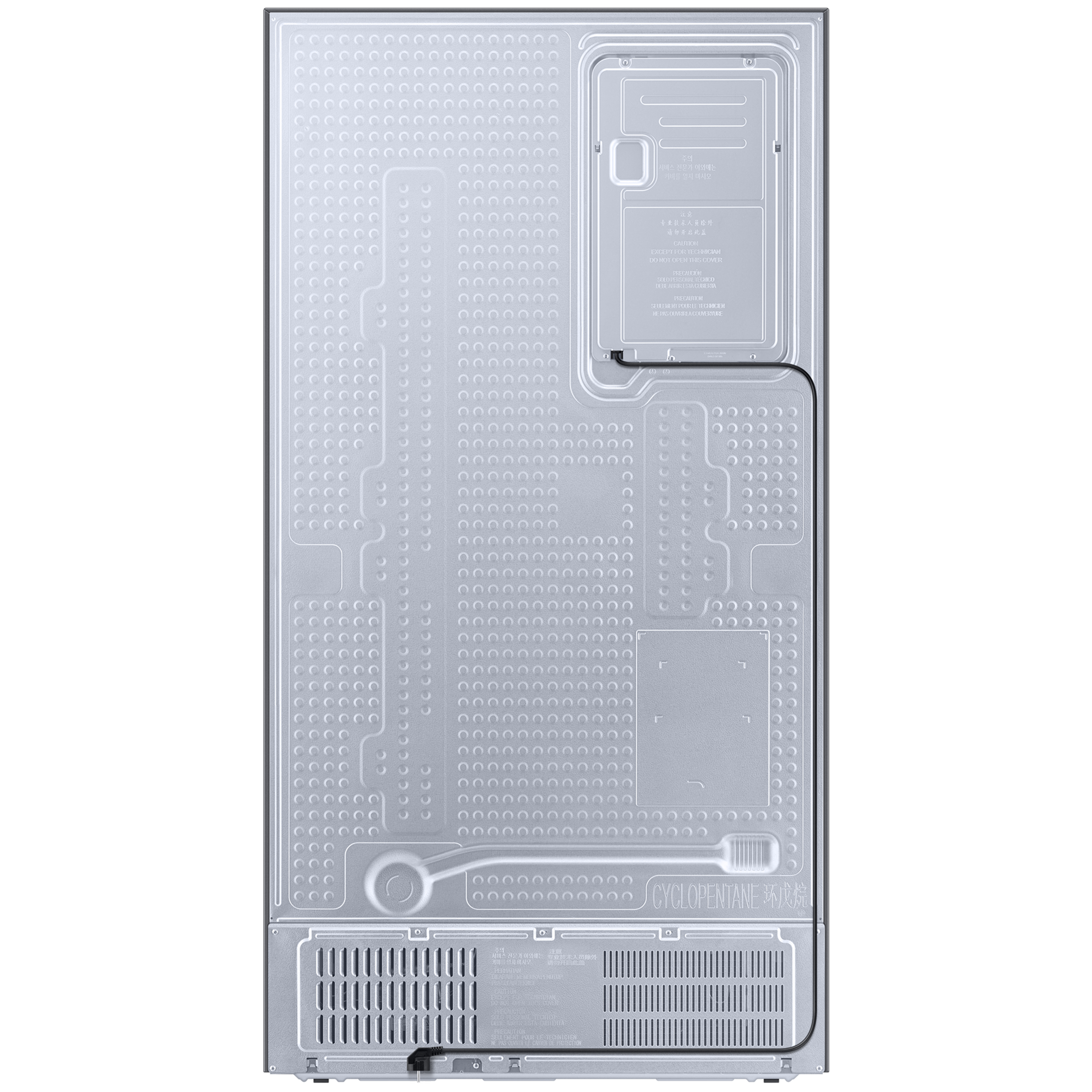SAMSUNG 633 Litres 3 Star Auto Defrost Side by Side Refrigerator with Twin Cooling Plus (RS78CG8543SLHL, EZ Clean Steel)