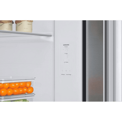 SAMSUNG 633 Litres 3 Star Auto Defrost Side by Side Refrigerator with Twin Cooling Plus (RS78CG8543SLHL, EZ Clean Steel)