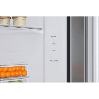 SAMSUNG 633 Litres 3 Star Auto Defrost Side by Side Refrigerator with Twin Cooling Plus (RS78CG8543SLHL, EZ Clean Steel)