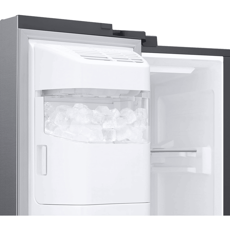 SAMSUNG 633 Litres 3 Star Auto Defrost Side by Side Refrigerator with Twin Cooling Plus (RS78CG8543SLHL, EZ Clean Steel)