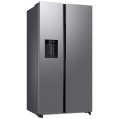 SAMSUNG 633 Litres 3 Star Auto Defrost Side by Side Refrigerator with Twin Cooling Plus (RS78CG8543SLHL, EZ Clean Steel)