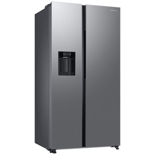 SAMSUNG 633 Litres 3 Star Auto Defrost Side by Side Refrigerator with Twin Cooling Plus (RS78CG8543SLHL, EZ Clean Steel)