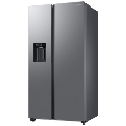 SAMSUNG 633 Litres 3 Star Auto Defrost Side by Side Refrigerator with Twin Cooling Plus (RS78CG8543SLHL, EZ Clean Steel)
