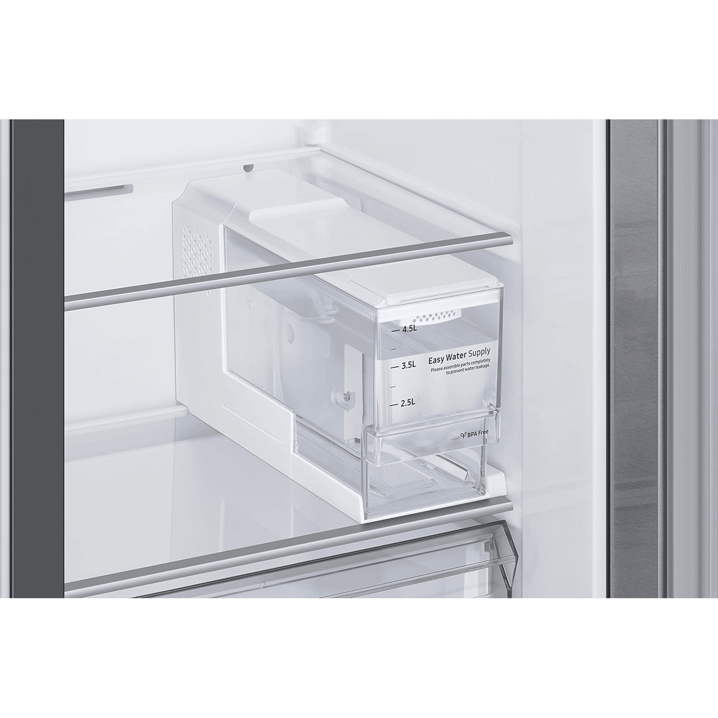 SAMSUNG 633 Litres 3 Star Auto Defrost Side by Side Refrigerator with Twin Cooling Plus (RS78CG8543SLHL, EZ Clean Steel)