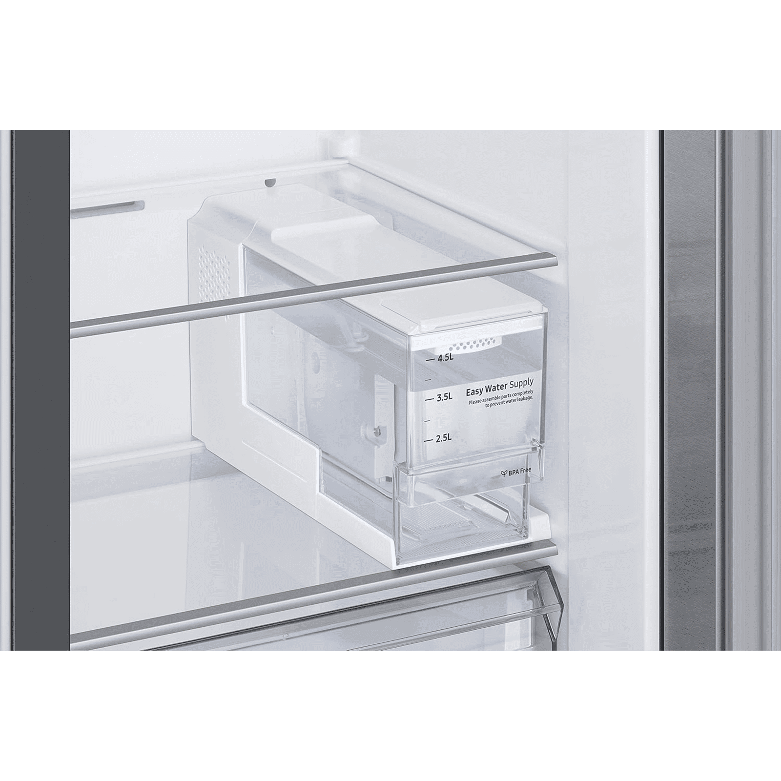 SAMSUNG 633 Litres 3 Star Auto Defrost Side by Side Refrigerator with Twin Cooling Plus (RS78CG8543SLHL, EZ Clean Steel)