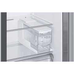 SAMSUNG 633 Litres 3 Star Auto Defrost Side by Side Refrigerator with Twin Cooling Plus (RS78CG8543SLHL, EZ Clean Steel)