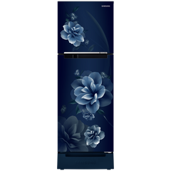 SAMSUNG 236 Litres 2 Star Frost Free Double Door Refrigerator with Digital Inverter Technology (RT28C3122CU/HL, Camellia Blue)