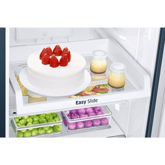 SAMSUNG 236 Litres 2 Star Frost Free Double Door Refrigerator with Digital Inverter Technology (RT28C3122CU/HL, Camellia Blue)