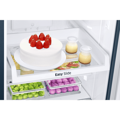 SAMSUNG 236 Litres 2 Star Frost Free Double Door Refrigerator with Digital Inverter Technology (RT28C3122CU/HL, Camellia Blue)