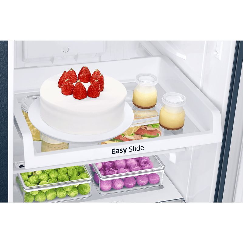 SAMSUNG 236 Litres 2 Star Frost Free Double Door Refrigerator with Digital Inverter Technology (RT28C3122CU/HL, Camellia Blue)