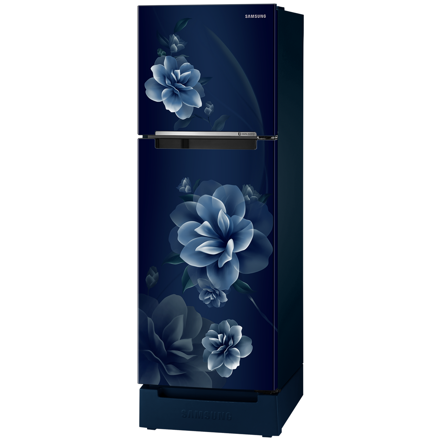 SAMSUNG 236 Litres 2 Star Frost Free Double Door Refrigerator with Digital Inverter Technology (RT28C3122CU/HL, Camellia Blue)