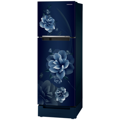 SAMSUNG 236 Litres 2 Star Frost Free Double Door Refrigerator with Digital Inverter Technology (RT28C3122CU/HL, Camellia Blue)