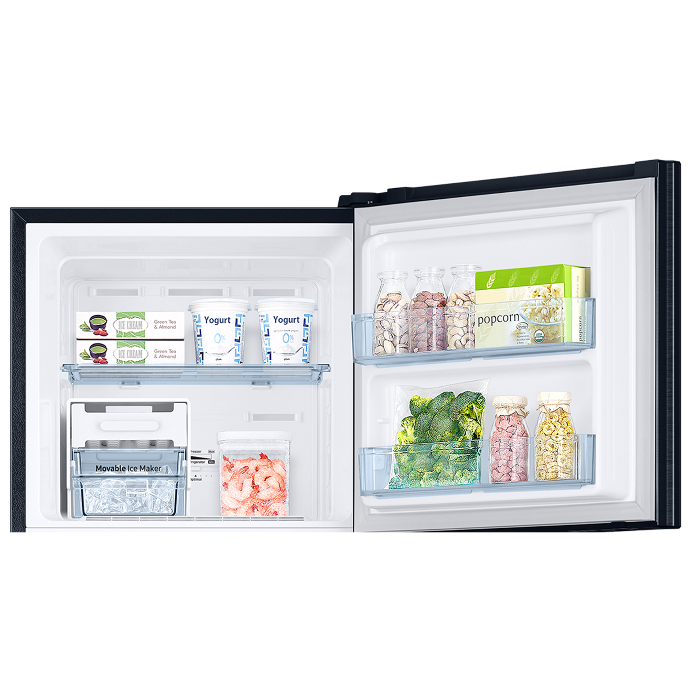 SAMSUNG 236 Litres 2 Star Frost Free Double Door Refrigerator with Digital Inverter Technology (RT28C3122CU/HL, Camellia Blue)
