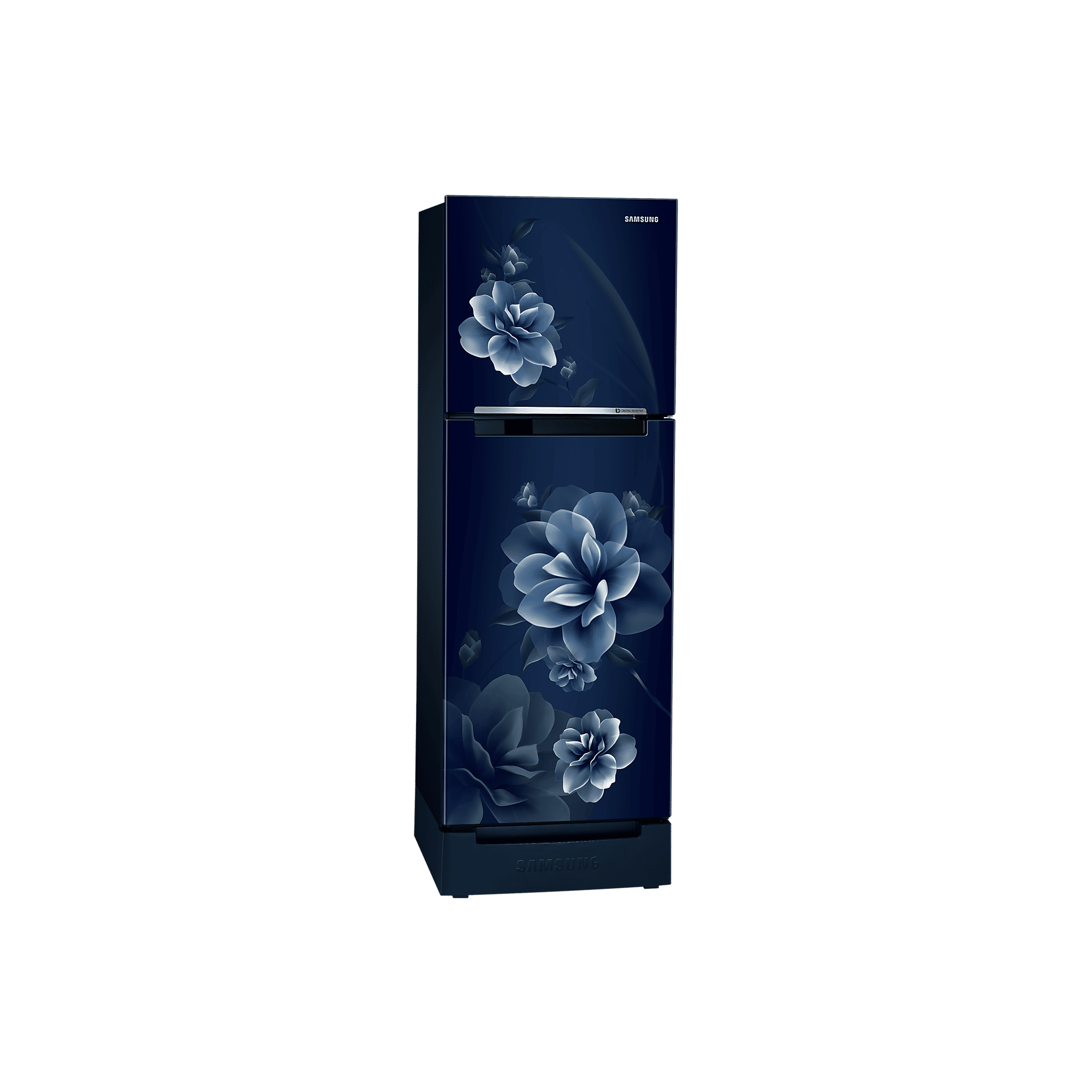 SAMSUNG 236 Litres 2 Star Frost Free Double Door Refrigerator with Digital Inverter Technology (RT28C3122CU/HL, Camellia Blue)