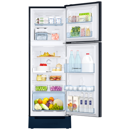 SAMSUNG 236 Litres 2 Star Frost Free Double Door Refrigerator with Digital Inverter Technology (RT28C3122CU/HL, Camellia Blue)