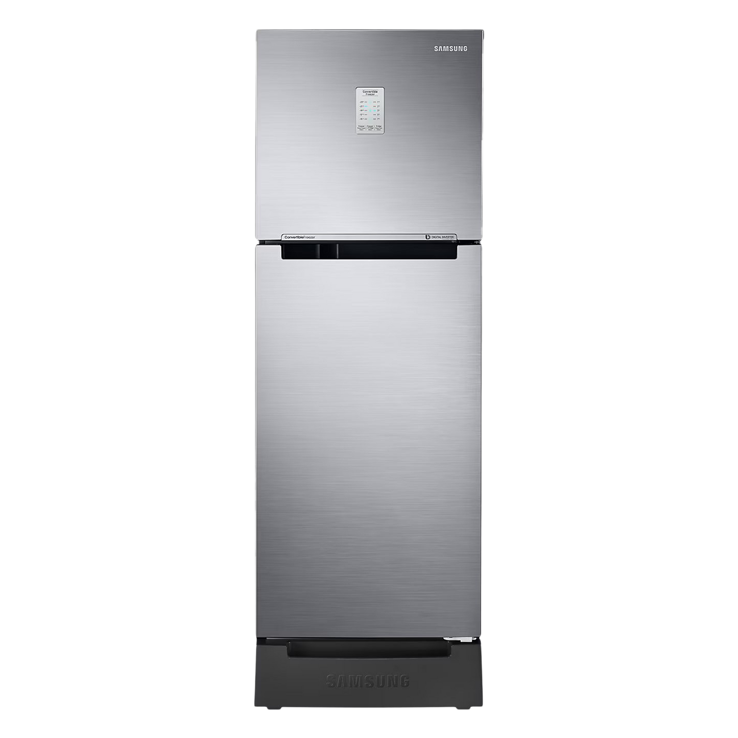 SAMSUNG 236 Litres 2 Star Auto Defrost Double Door Convertible Refrigerator with Convertible Freezer (RT28C3832S8/HL, Elegant Inox)