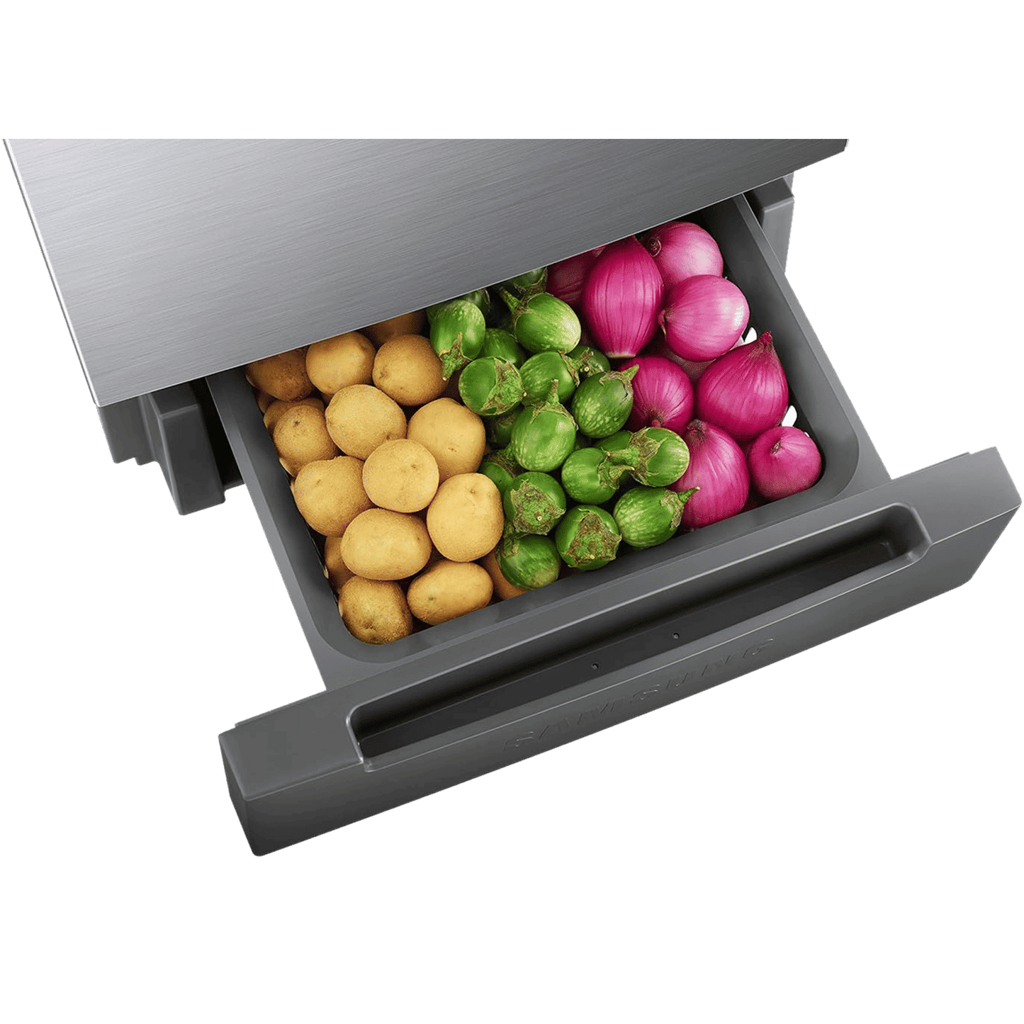 SAMSUNG 236 Litres 2 Star Auto Defrost Double Door Convertible Refrigerator with Convertible Freezer (RT28C3832S8/HL, Elegant Inox)