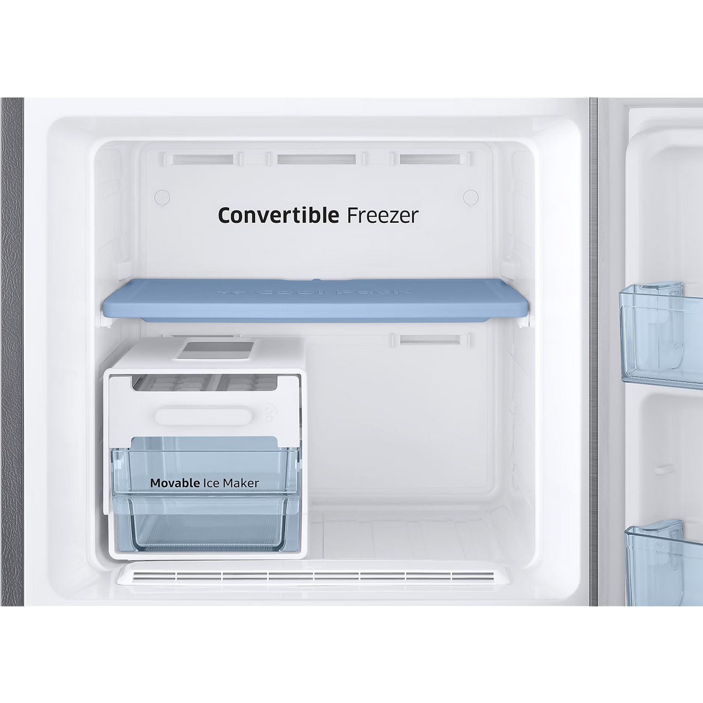 SAMSUNG 236 Litres 2 Star Auto Defrost Double Door Convertible Refrigerator with Convertible Freezer (RT28C3832S8/HL, Elegant Inox)