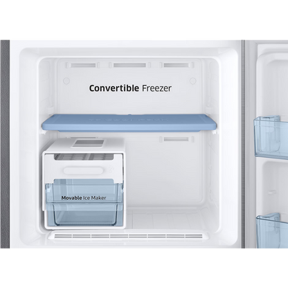 SAMSUNG 236 Litres 2 Star Auto Defrost Double Door Convertible Refrigerator with Convertible Freezer (RT28C3832S8/HL, Elegant Inox)