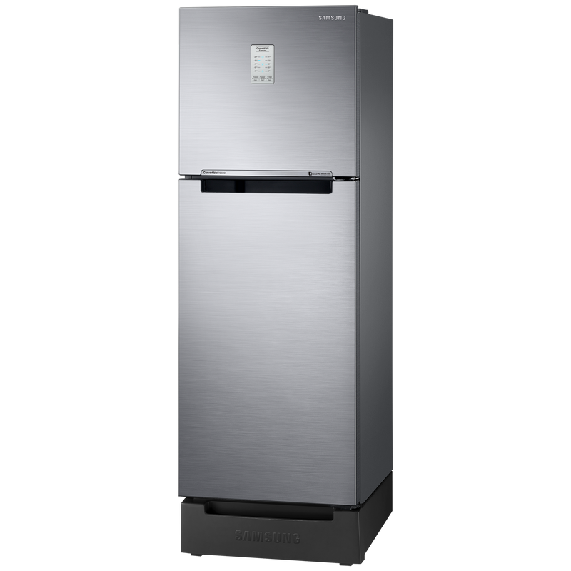 SAMSUNG 236 Litres 2 Star Auto Defrost Double Door Convertible Refrigerator with Convertible Freezer (RT28C3832S8/HL, Elegant Inox)