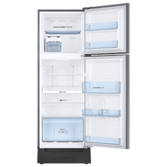 SAMSUNG 236 Litres 2 Star Auto Defrost Double Door Convertible Refrigerator with Convertible Freezer (RT28C3832S8/HL, Elegant Inox)