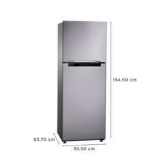 SAMSUNG 236 Litres 2 Star Frost Free Double Door Refrigerator with Deodorizer (RT28C3042S8/HL, Elegant Inox)