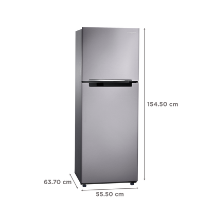 SAMSUNG 236 Litres 2 Star Frost Free Double Door Refrigerator with Deodorizer (RT28C3042S8/HL, Elegant Inox)