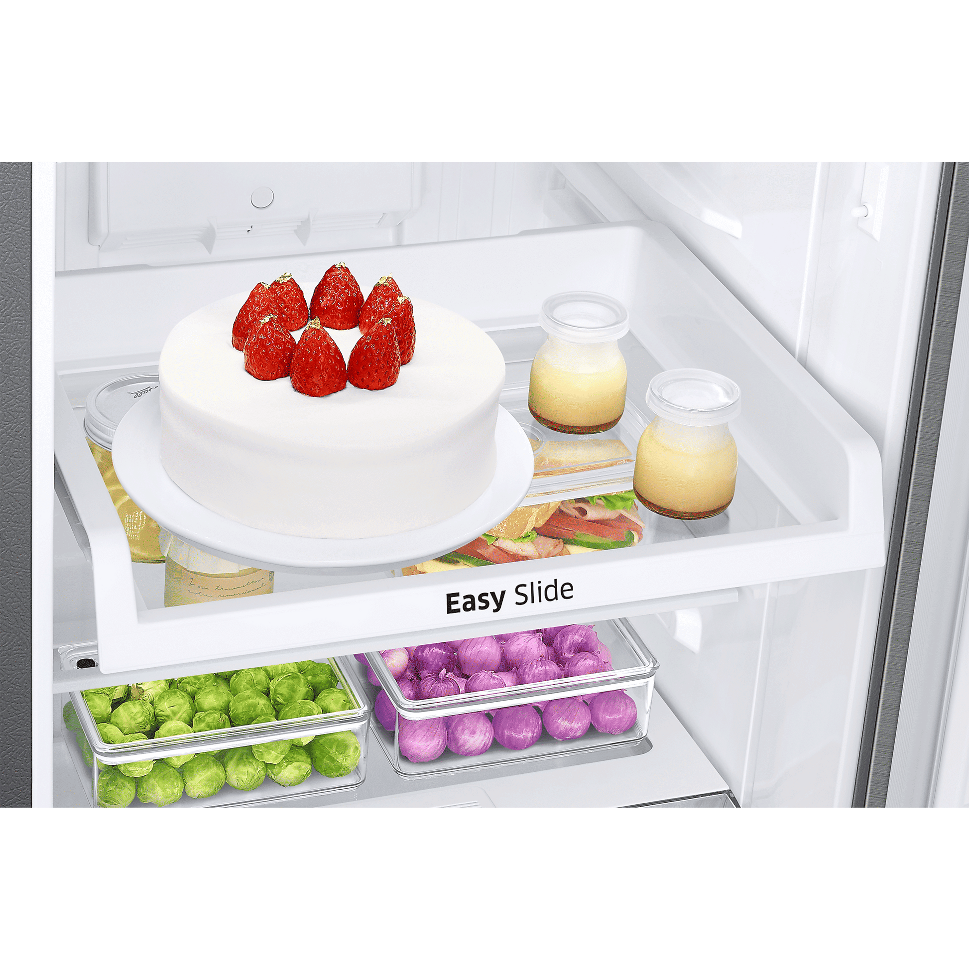 SAMSUNG 236 Litres 2 Star Frost Free Double Door Refrigerator with Deodorizer (RT28C3042S8/HL, Elegant Inox)