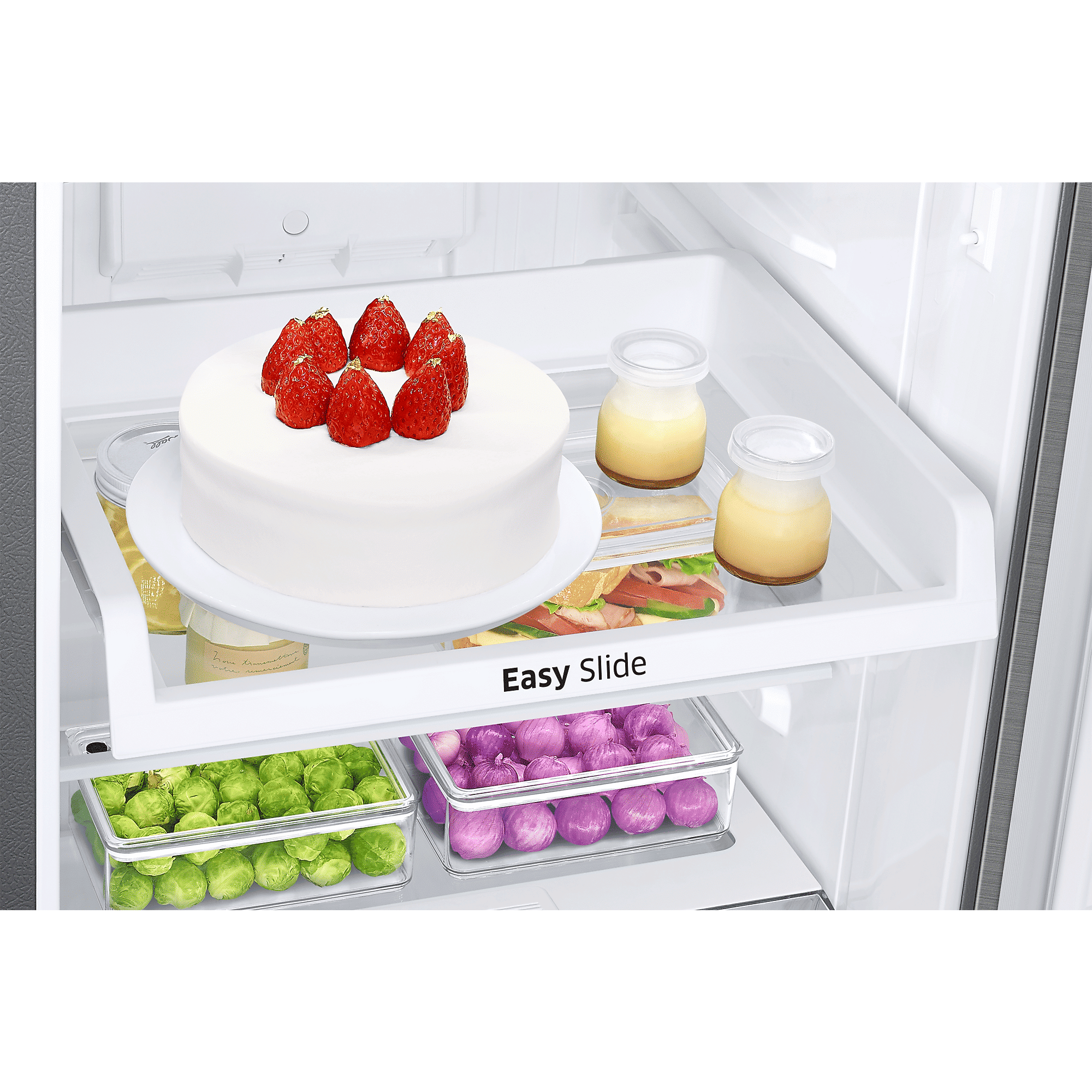 SAMSUNG 236 Litres 2 Star Frost Free Double Door Refrigerator with Deodorizer (RT28C3042S8/HL, Elegant Inox)