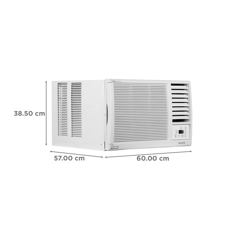 Voltas Vectra 1 Ton 3 Star Fixed Speed Window AC (2023 Model, Copper Condenser, Anti Dust Filter, 123 Vectra Platina)