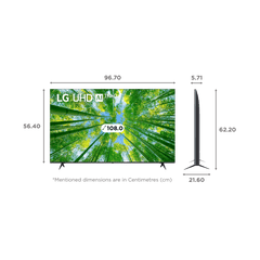 LG UQ8020 108 cm (43 inch) 4K Ultra HD WebOS TV with 2.0 Channel Speaker