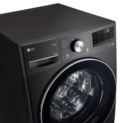 LG 15/8 kg 5 Star Fully Automatic Front Load Washer Dryer(FHD1508STB.ABLQEIL, AI Direct Drive, Black VCM)