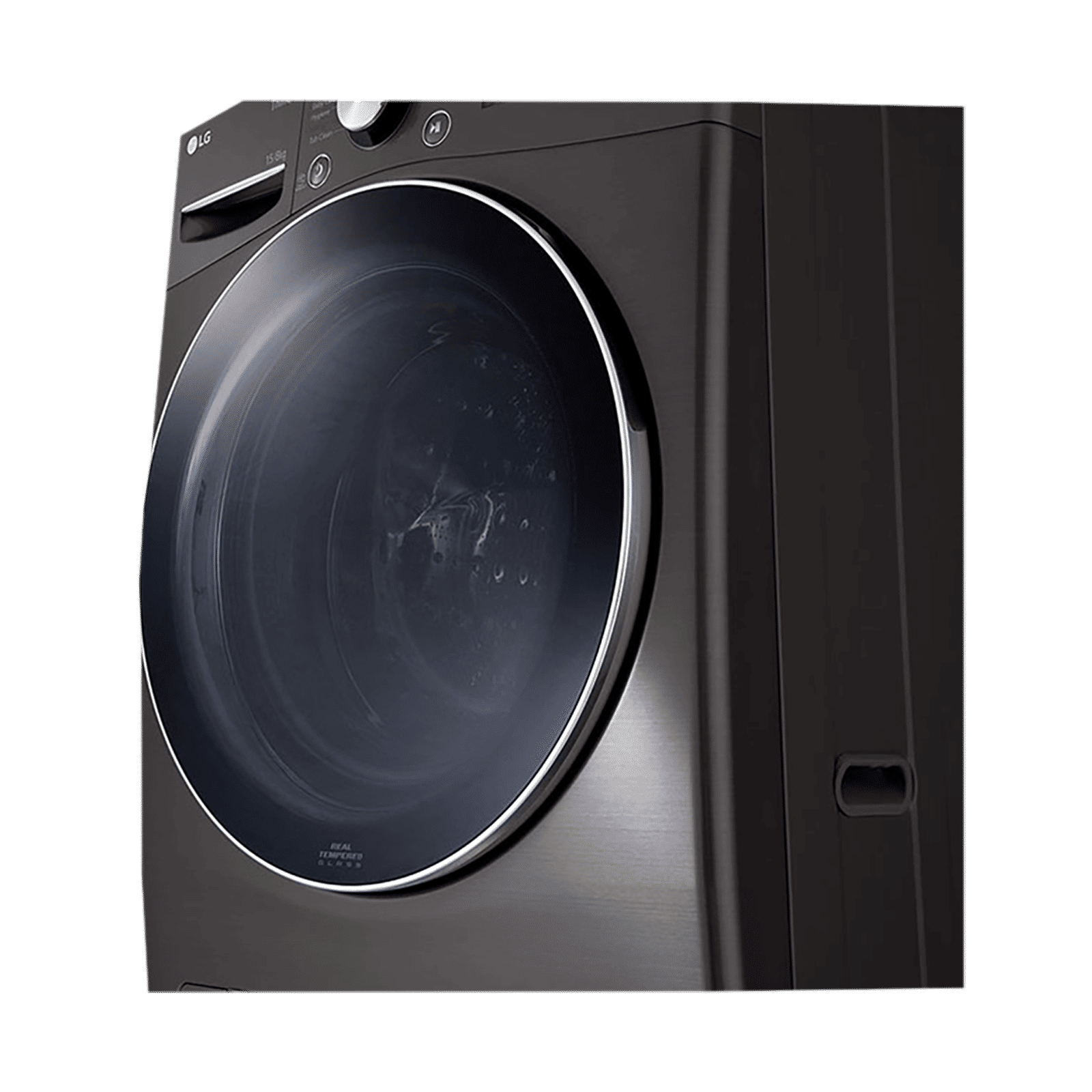 LG 15/8 kg 5 Star Fully Automatic Front Load Washer Dryer(FHD1508STB.ABLQEIL, AI Direct Drive, Black VCM)