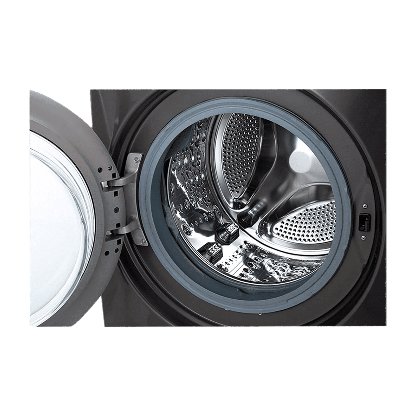 LG 15/8 kg 5 Star Fully Automatic Front Load Washer Dryer(FHD1508STB.ABLQEIL, AI Direct Drive, Black VCM)