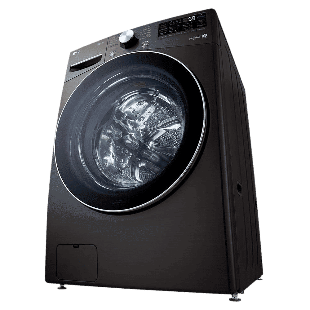 LG 15/8 kg 5 Star Fully Automatic Front Load Washer Dryer(FHD1508STB.ABLQEIL, AI Direct Drive, Black VCM)