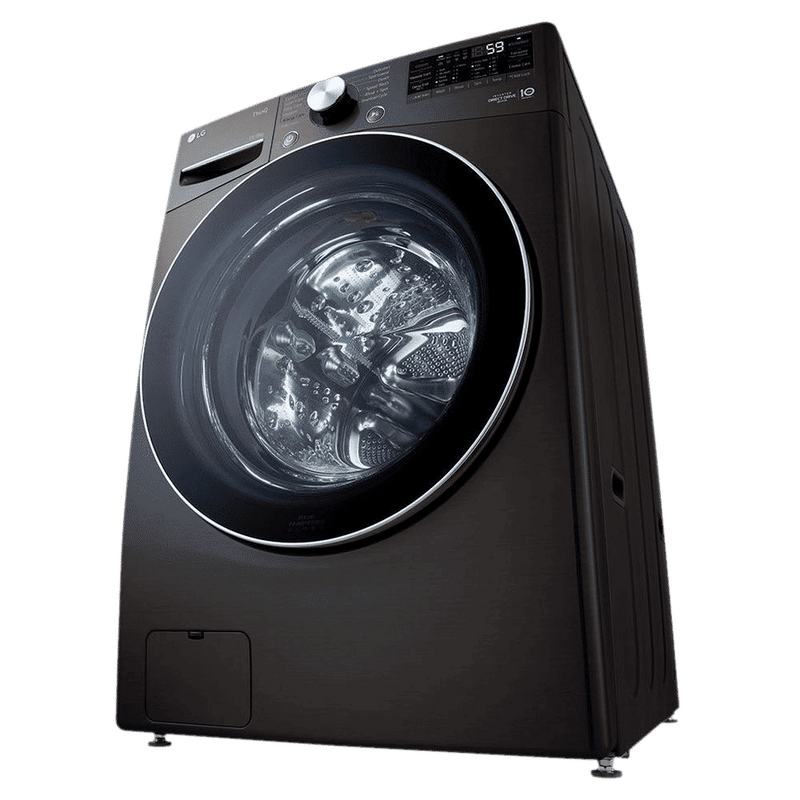 LG 15/8 kg 5 Star Fully Automatic Front Load Washer Dryer(FHD1508STB.ABLQEIL, AI Direct Drive, Black VCM)
