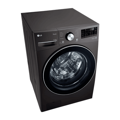 LG 15/8 kg 5 Star Fully Automatic Front Load Washer Dryer(FHD1508STB.ABLQEIL, AI Direct Drive, Black VCM)