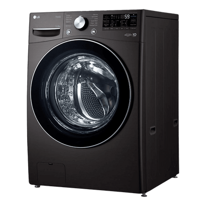 LG 15/8 kg 5 Star Fully Automatic Front Load Washer Dryer(FHD1508STB.ABLQEIL, AI Direct Drive, Black VCM)