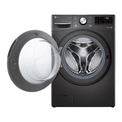 LG 15/8 kg 5 Star Fully Automatic Front Load Washer Dryer(FHD1508STB.ABLQEIL, AI Direct Drive, Black VCM)
